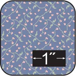 Stof van Brodnax Springtime blueberry cotton