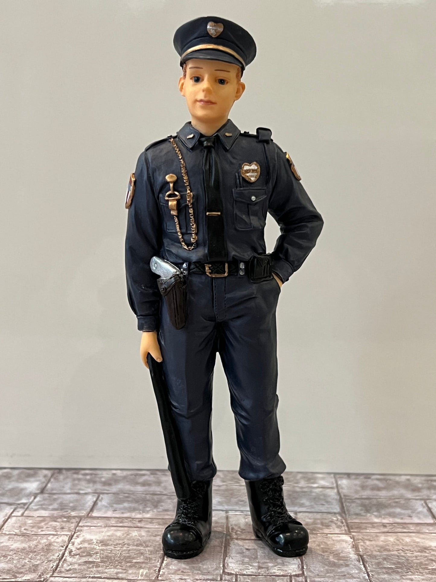 Poly resin popje Politie agent
