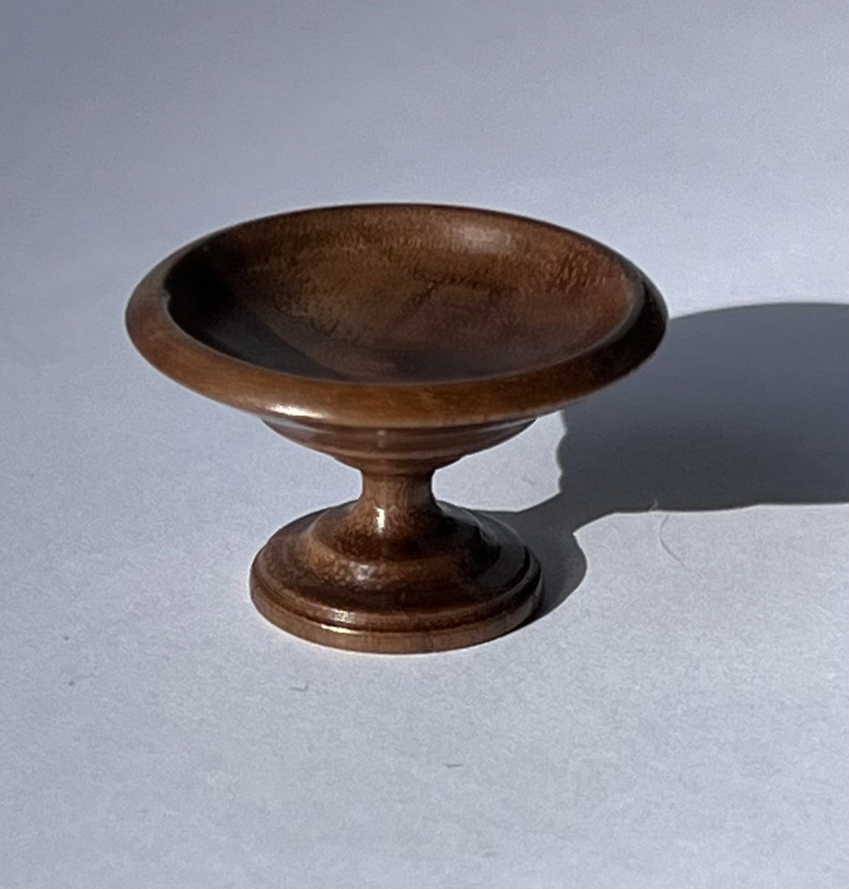 Schaal op voet in Noten