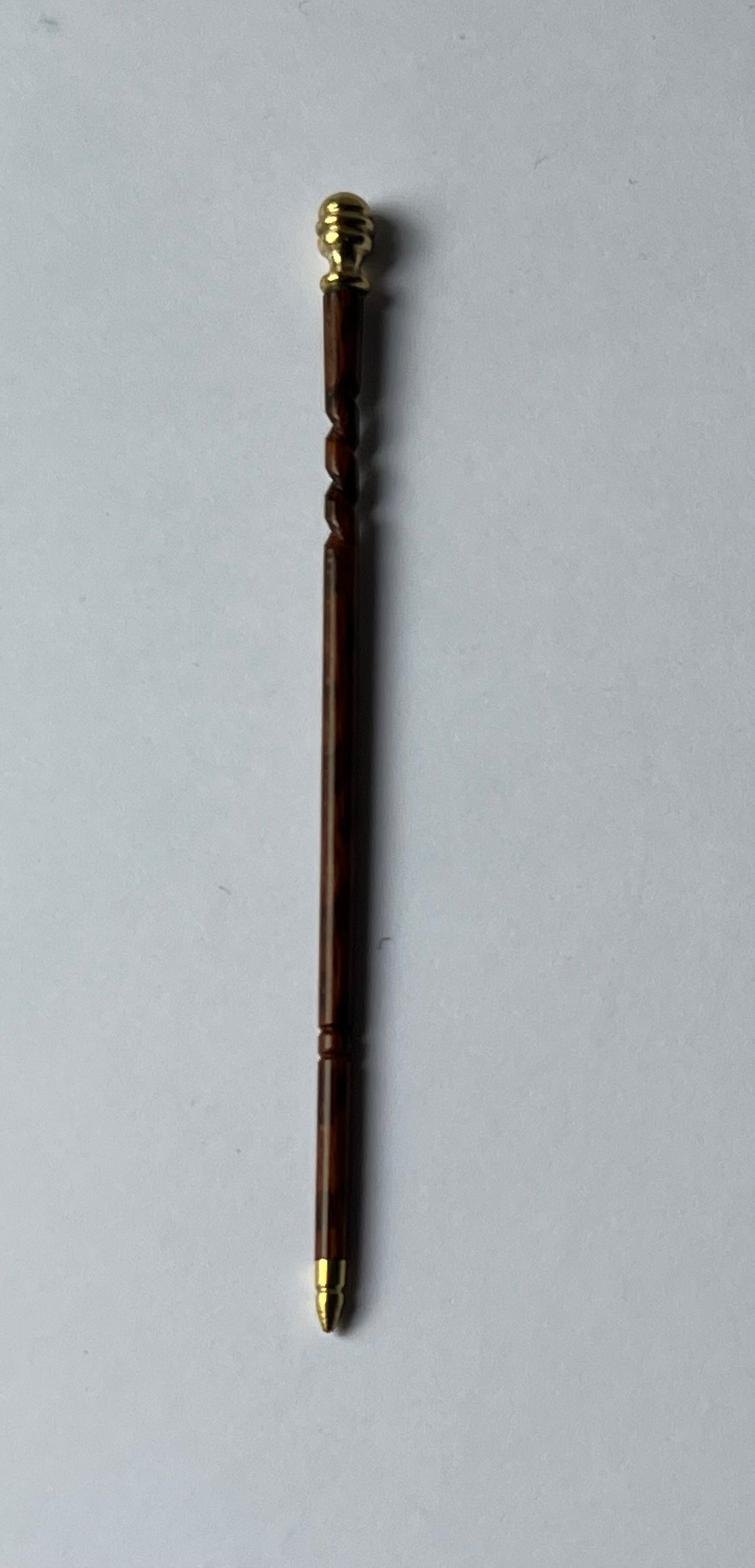 Wandelstok met messing knop