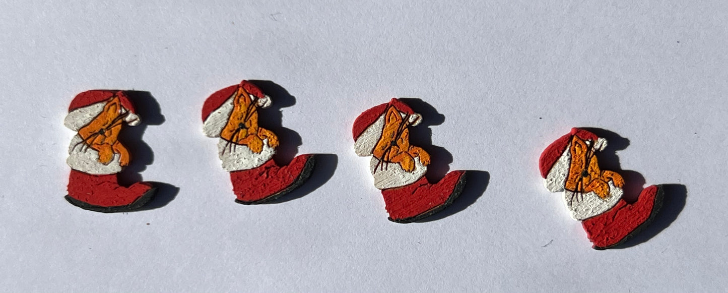 4 Kerst kat in laars