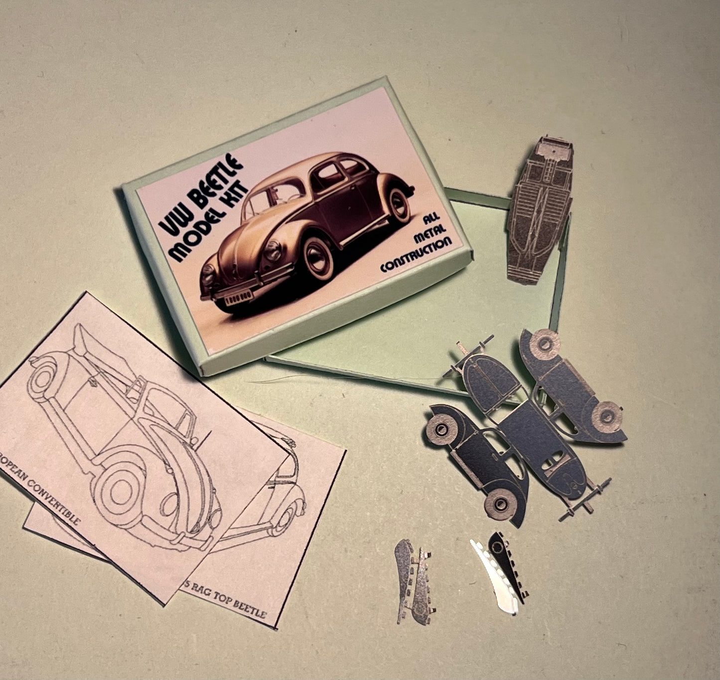 Miniatuur Modelbouw kit VW Kever