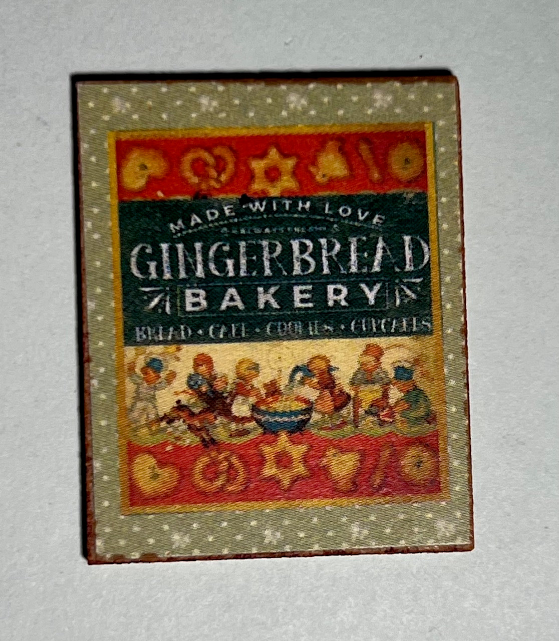 Decoratiebord Gingerbread bakery