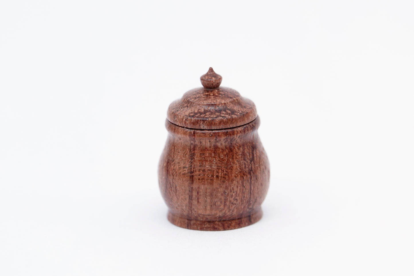 Pot met deksel in Bubinga