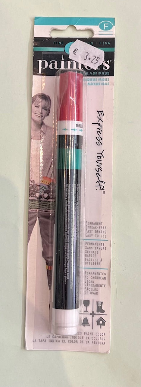 Acryl verf stift fine rood