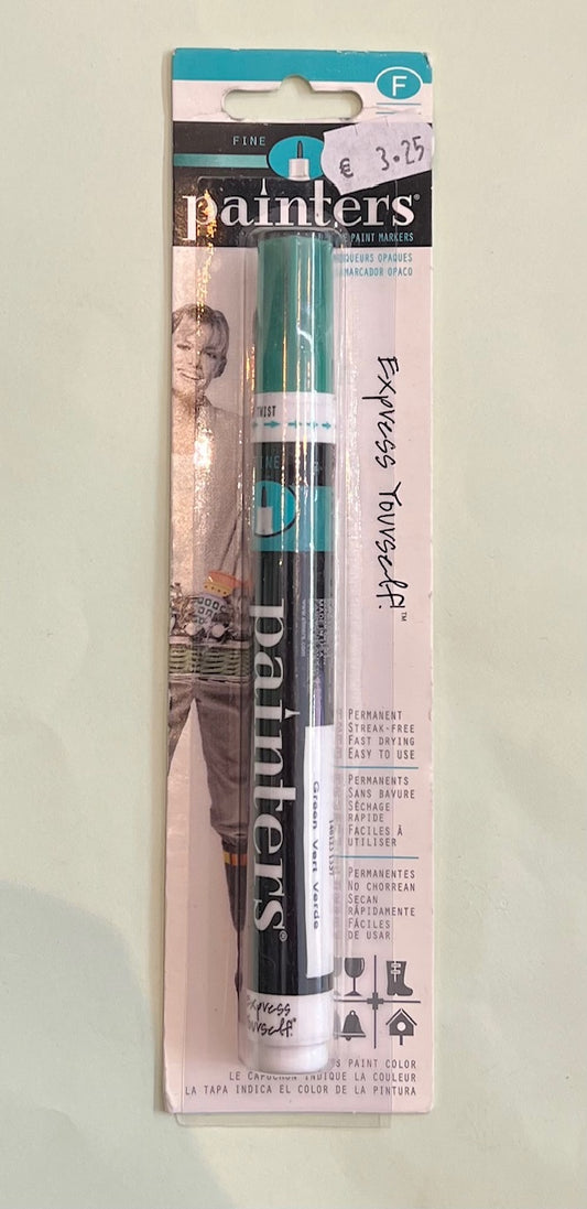 Acryl verf stift fine groen