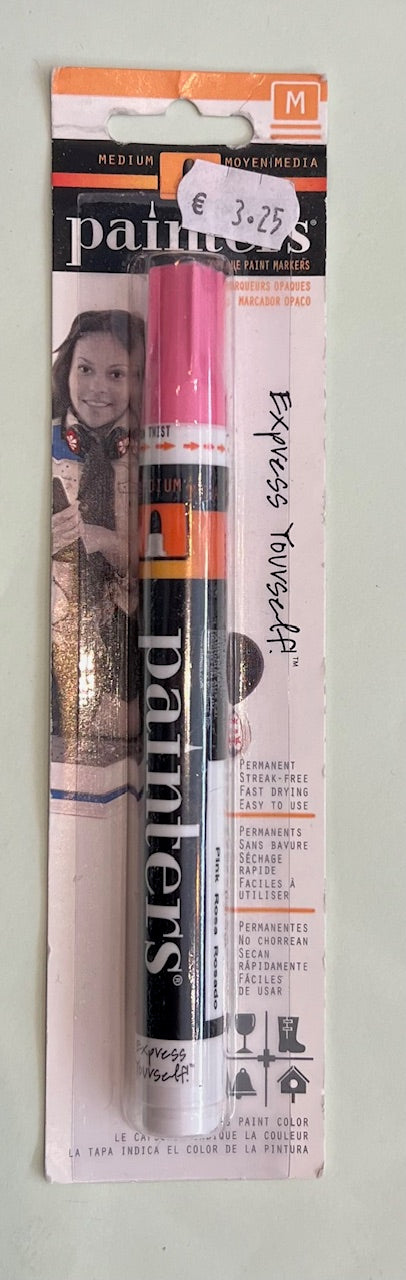 Acryl verf stift medium roze