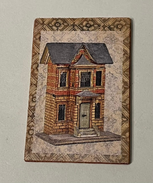 Decoratiebord "poppenhuis"
