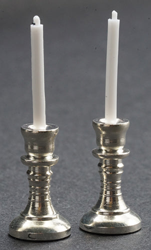 2 Kerzenleuchter mit Kerze