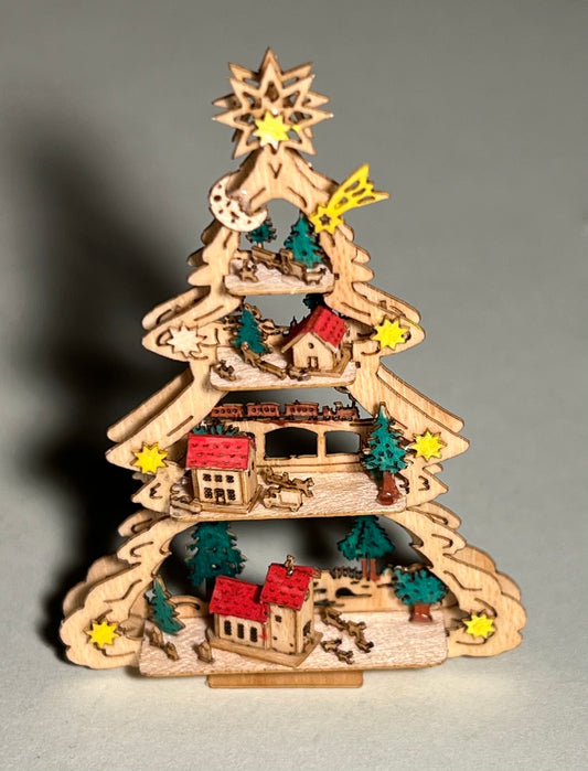 Gedecoreerde kerstboom