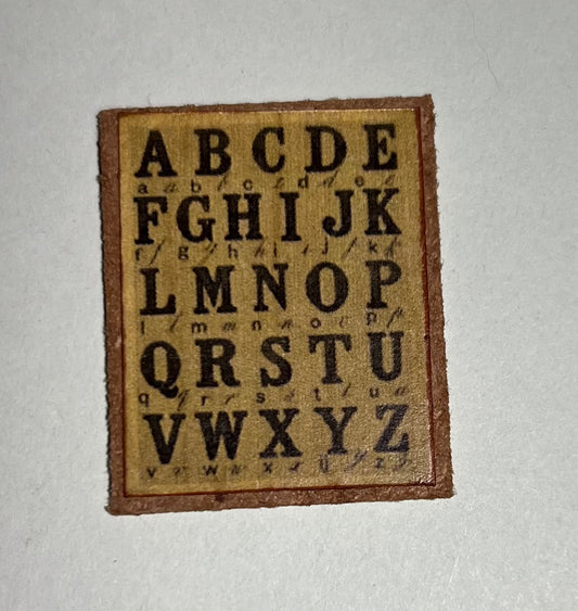 Decoratiebord Alfabet