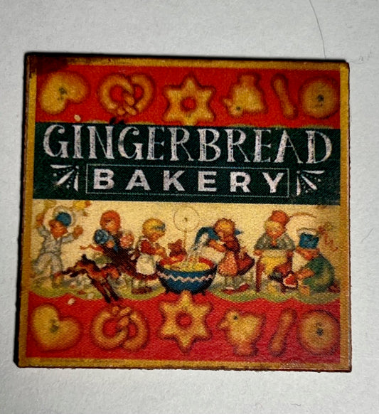 Decoratiebord Gingerbread bakery
