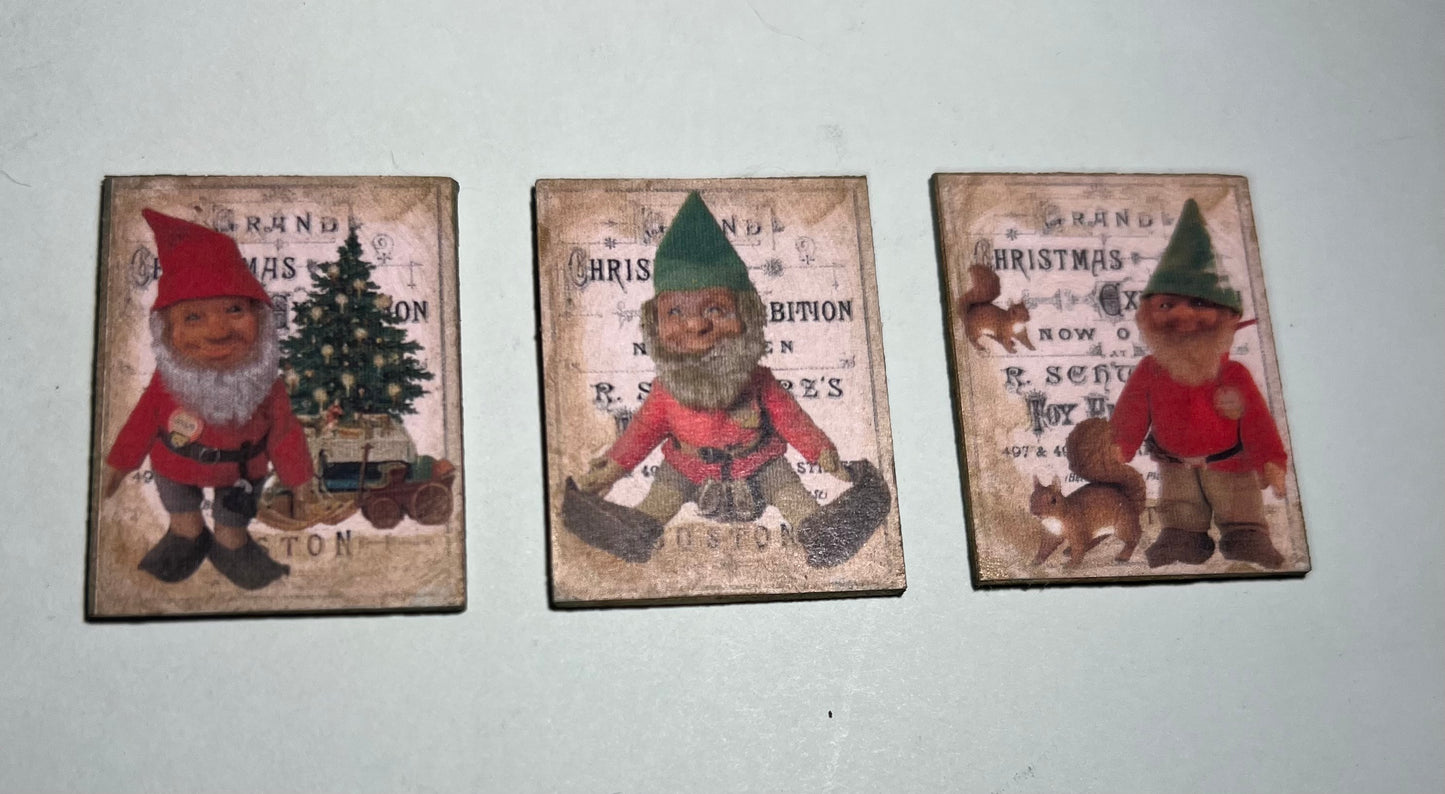 3 Decoratie borden kerst