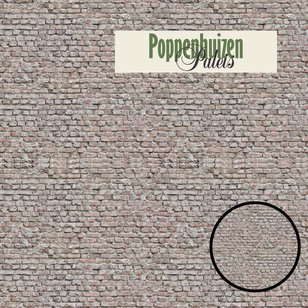 Behang, wanden en houten vloer print ca 42X30 cm Art and Mini Art