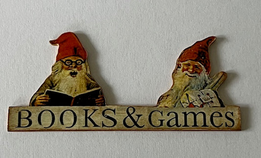 Decoratiebord Books & Games