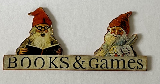 Decoratiebord Books & Games (Groot)